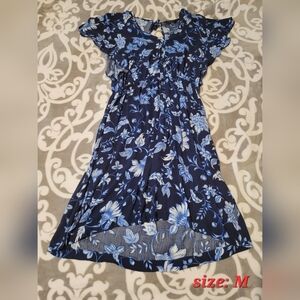 Floral Blue Dress